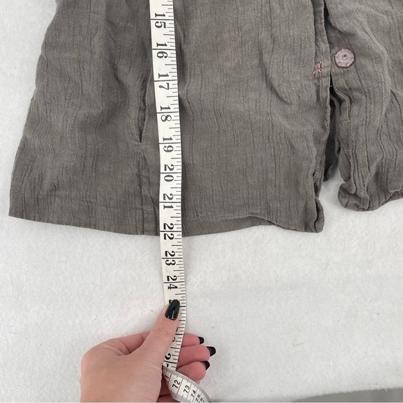 EILEEN FISHER Women’s Linen Blazer Jacket Grey/brown button closure size Small - Picture 9 of 10